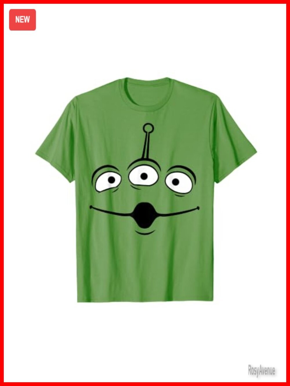 Toy Story Alien Face Novelty T-Shirt Halloween Short Sleeve
